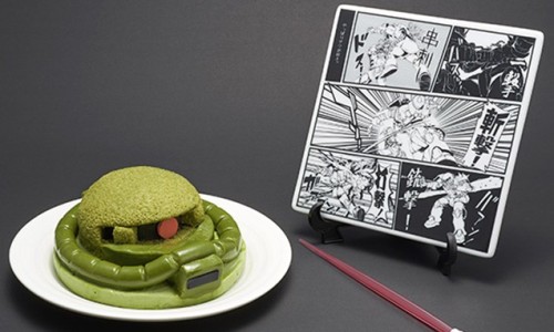  万代发售量产型 ZAKU II 抹茶蛋糕